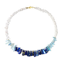 Collana in argento con Quarzo Bianco