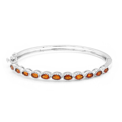 Bracciale in argento con Citrino Mandarino