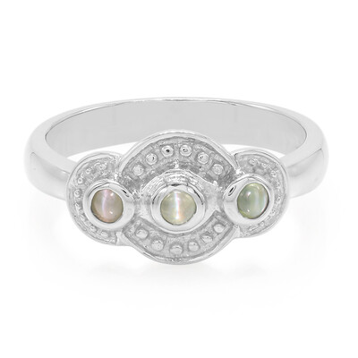 Anello in argento con Alessandrite Occhio di Gatto