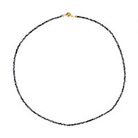 Collana in argento con Ossidiana Fiocco di Neve