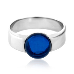 Anello in argento con Ambra Blu Colombiana