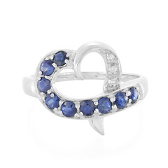 Anello in argento con Zaffiro Blu