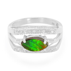 Anello in argento con Ammolite