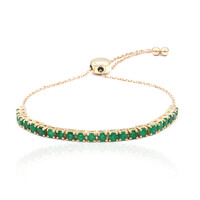 Bracciale in oro con Smeraldo Zambia AAA