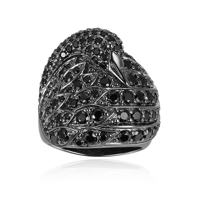 Anello in argento con Spinello Nero
