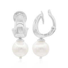 Orecchini con chiusura a clip in argento con Perla di Acqua Dolce (TPC)