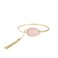Bracciale in argento con Quarzo Rosa