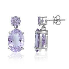 Orecchini in argento con Ametista Rose de France
