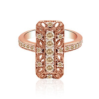 Anello in oro con Diamante Rose de France SI1 di Argyle