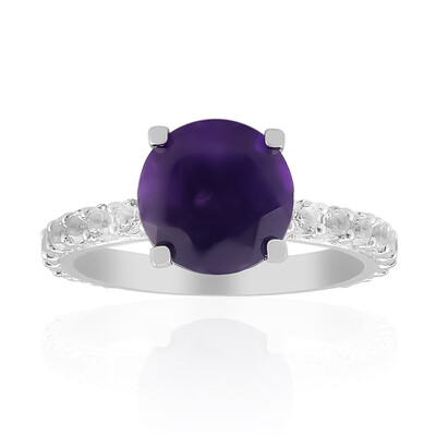 Anello in argento con Ametista Zambiana