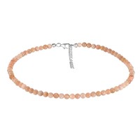 Collana in argento con Pietra di Luna Pesca