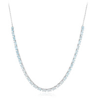 Collana in argento con Topazio Blu Cielo