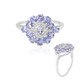 Anello in argento con Tanzanite