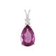 Ciondolo in argento con Fluorite Rosa