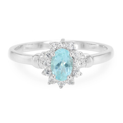 Anello in argento con Apatite Blu