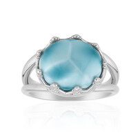 Anello in argento con Larimar