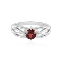Anello in argento con Granato Mozambico