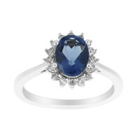 Anello in argento con Fluorite Cangiante
