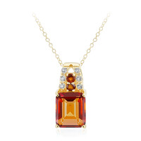 Collana in argento con Quarzo Mistico Crepuscolo