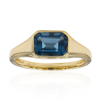 Anello in oro con Topazio Blu Londra