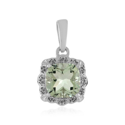 Ciondolo in argento con Ametista Verde