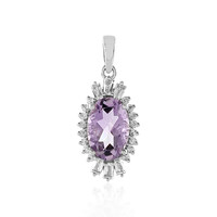 Ciondolo in argento con Ametista Rose de France