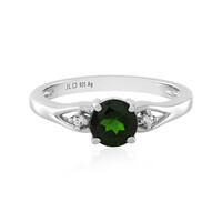 Anello in argento con Diopside Russo