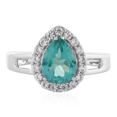 Anello in argento con Apatite Blu