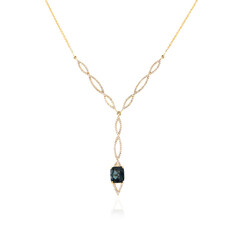 Collana in oro con Spinello Blu Cobalto Luc Yen (de Melo)