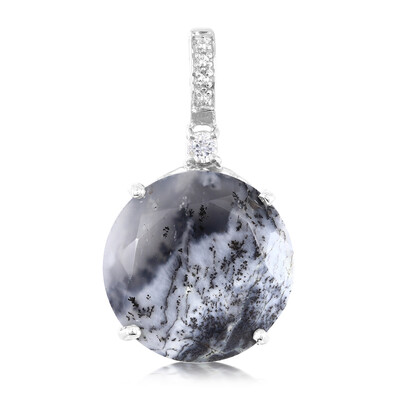 Ciondolo in argento con Agata Dendritica