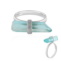 Anello in argento con Quarzo Blu Cielo