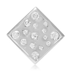Ciondolo in argento con Zaffiro Bianco