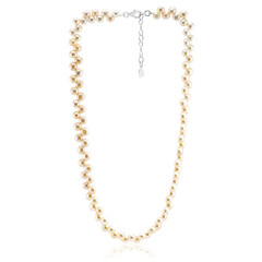 Collana in argento con Perla d'Acqua Dolce Pesca (TPC)