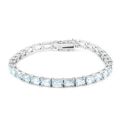 Bracciale in argento con Topazio Blu Cielo