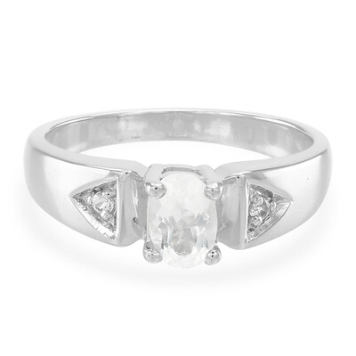 Anello in argento con Goshenite