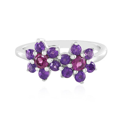 Anello in argento con Rodolite