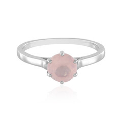 Anello in argento con Quarzo Rosa