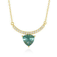Collana in argento con Fluorite Verde