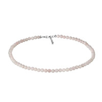 Collana in argento con Quarzo Rosa