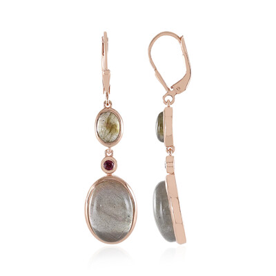 Orecchini in argento con Labradorite Porpora Maniry (KM by Juwelo)