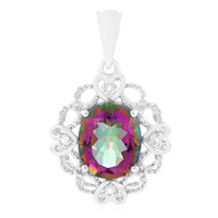 Ciondolo in argento con Quarzo Mistico