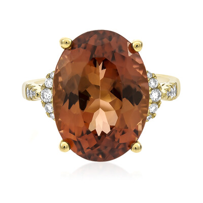 Anello in oro con Tormalina Neon del Congo (CIRARI)