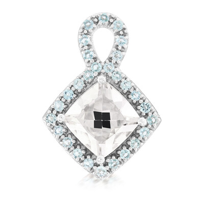 Ciondolo in argento con Goshenite
