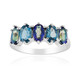 Anello in argento con Quarzo Mistico Blu