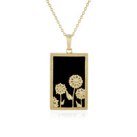 Collana in argento con Onice Nero