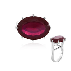Anello in argento con Rubino del Madagascar