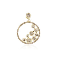 Ciondolo in oro con Diamante Champagne I1