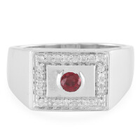 Anello in argento con Rubino Malawi