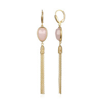 Orecchini in argento con Quarzo Rosa