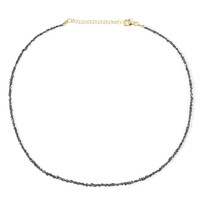 Collana in argento con Diamante Nero